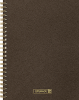 Notizbuch Premium Wire, A5, 96 Blatt / 192 Seiten, punktiert, chocolate