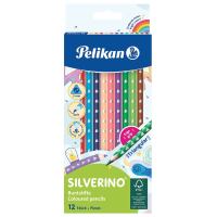Pelikan Buntstifte SILVERINO 12er dreieckig dünn Pelikan Buntstifte SILVERINO 12er dreieckig dünn
