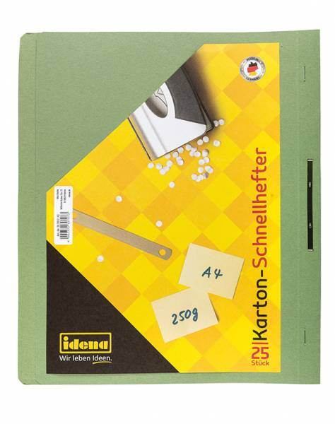 IDENA Kartonschnellhefter / Pappe - A4 - 250g/m² - grün