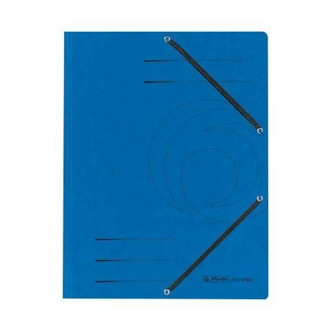 Herlitz Einschlagmappe mit Gummizug - A4 - Quality - blau