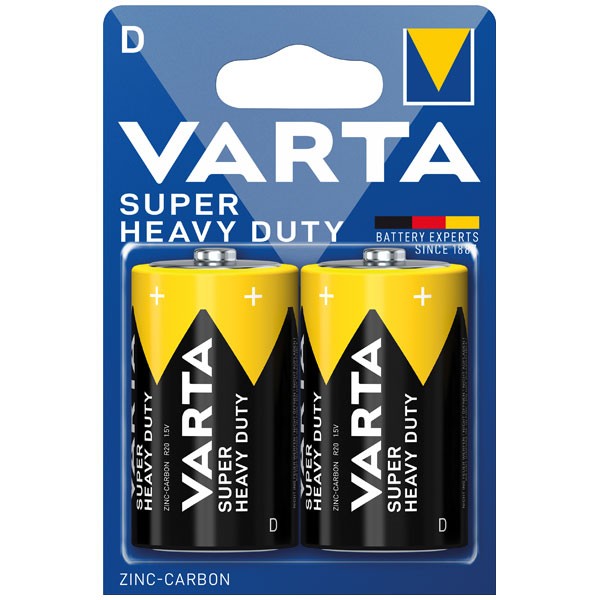 VARTA Batterie DUTY D 2er SUPER HEAVY