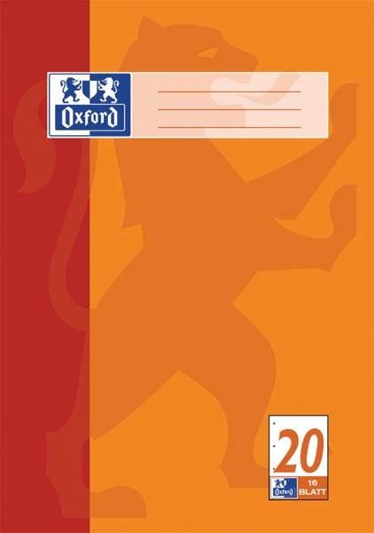 Oxford Schulblock Lineatur 20 blanko 50 Blatt DIN A4 **
