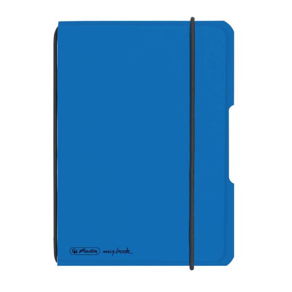 Herlitz my.book flex Notizheft PP A6, 40 Bl. kariert blau