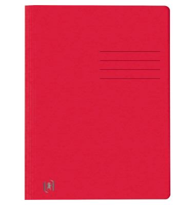 Oxford Top File + A4 Schnellhefter beidseitiges Beschriftungsfeld rot