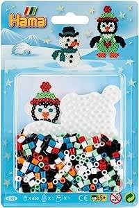 Hama 4109 Kleines Set Winter mit ca. 450 bunten Midi Bügelperlen