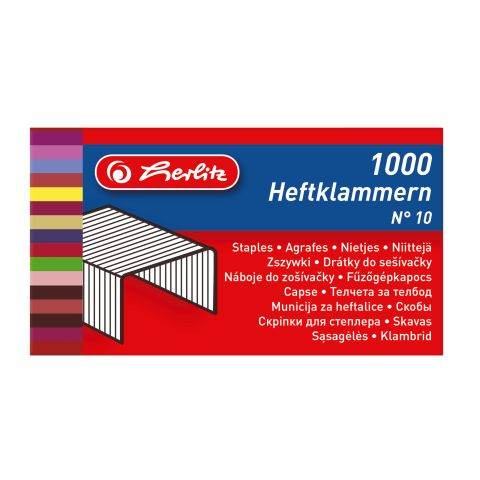 Herlitz Heftklammer No.10 verzinkt 1.000er Schachtel