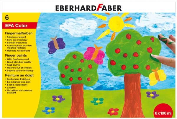 EBERHARD FABER Fingerfarbe 100ml 6er Schachtel