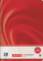 Schulheft, A5, 5mm kariert mit Randlinie,Lineatur  28, 16 Blatt, Schulheft, A5, 5mm kariert mit Randlinie,Lineatur  28, 16 Blatt,