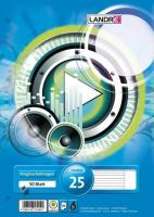 Landre Ringbucheinlagen Lineatur 25, liniert . A4 50 Blatt ** Landre Ringbucheinlagen Lineatur 25, liniert . A4 50 Blatt **