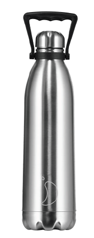 CHILLY`S Trinkflasche Bottle Stainless Steel Silver 1800ml