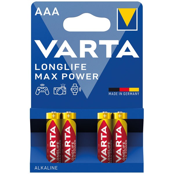 VARTA Batterien AAA MAX LONGLIFE Power