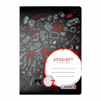 LANDRÉ Schulheft Lineatur 7 großkariert 16 Blatt DIN A5 **