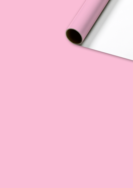 Geschenkpapier rosa einfarbig "Uni Plain" 70 x 200 cm