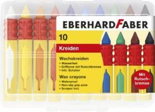 EBERHARD FABER Colori Wachsmalkreide wasserfest - 10er Box