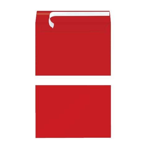Herlitz Briefumschläge 10 rot B6, haftklebend
