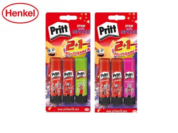 PRITT Alleskleber (Büro) Pritt® Klebestifte Blisterkarte 2x22g + 1x20g - verschieden farbige Ausführ