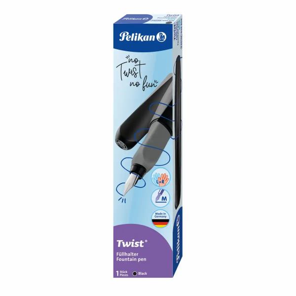 Pelikan TWIST Füllhalter/ Füller - schwarz - in Faltschachtel