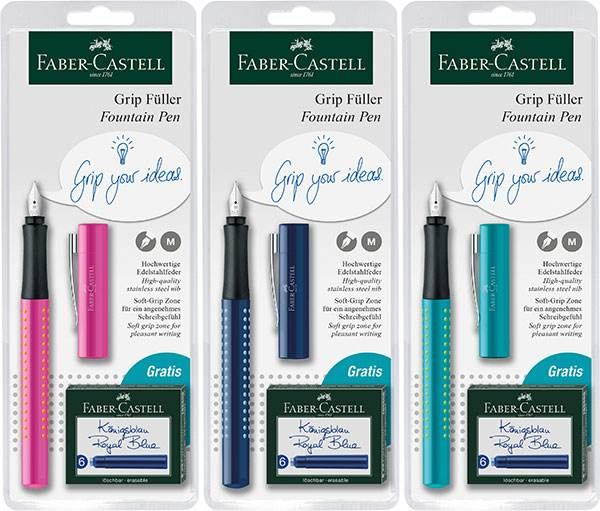 Faber-Castell Füllhalter/ Füller Grip 2010 M auf Blisterkarte