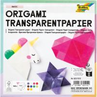 folia Faltblätter für Origami,  transparent mehrfarbig 15x15cm 500 Blatt **