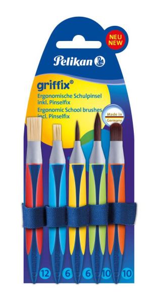 Pelikan Griffix Pinsel Grundschul-Set Synthetik, Pinselset