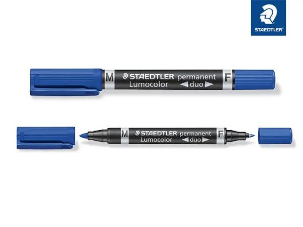 STAEDTLER Permanentmarker Lumocolor® duo, blau