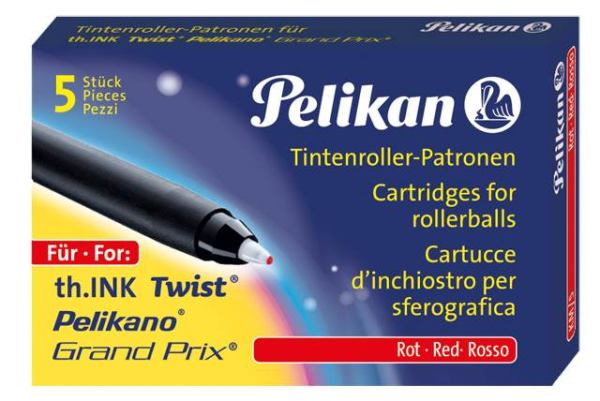 Pelikan Tintenroller-Patronen KM/5 rot Pelikan